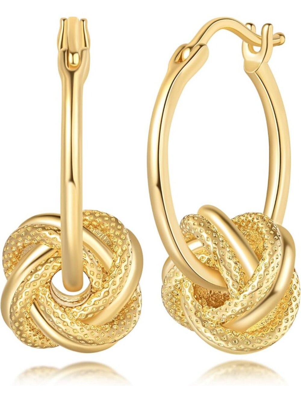 Elegant 14K Gold Hoop Earrings for Women - Stylish, Lightweight & Versatile